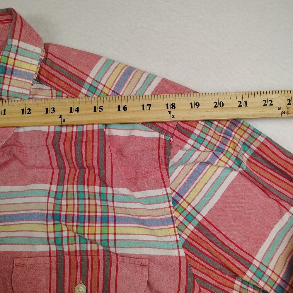 GAP Red and Blue Plaid Casual Shirt - Picture 6 of 7